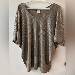 🔥Kim & Cami Shimmering Silver Top